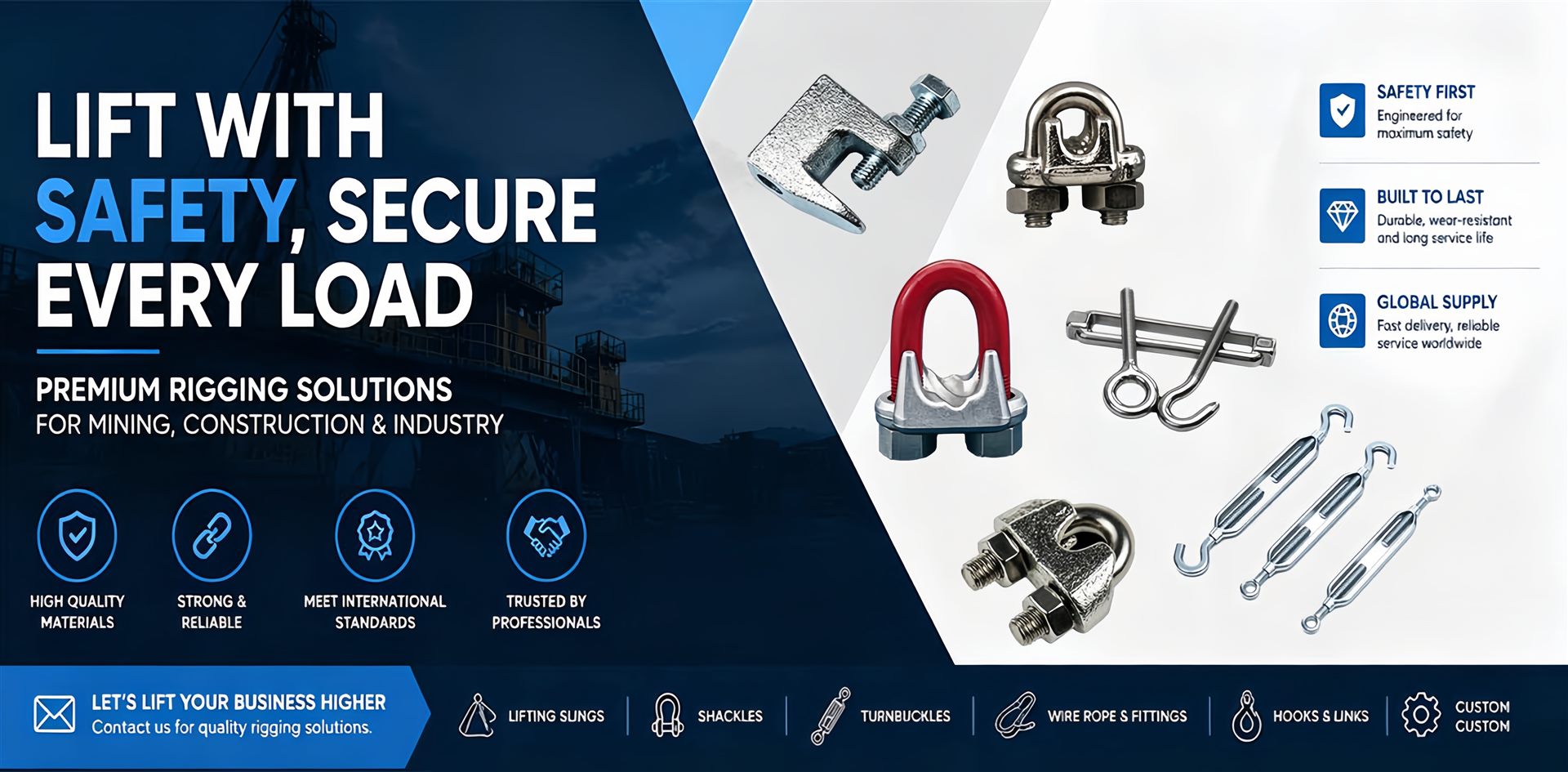 Lift with safety, secure every load