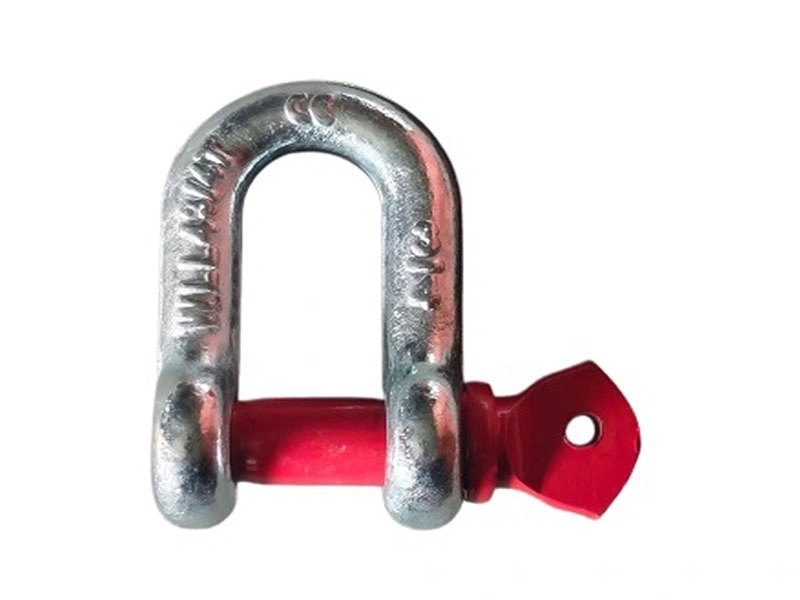 G-210 screw pin chain shackle 3/4 inch WLL 4-3/4T red pin