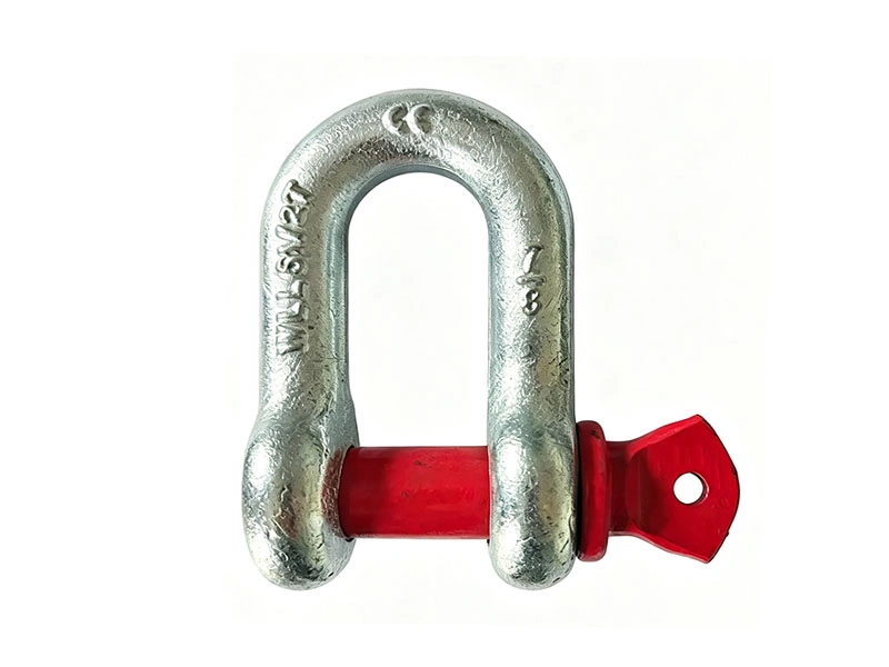 G-210 screw pin chain shackle 7/8 inch WLL 6-1/2T red pin