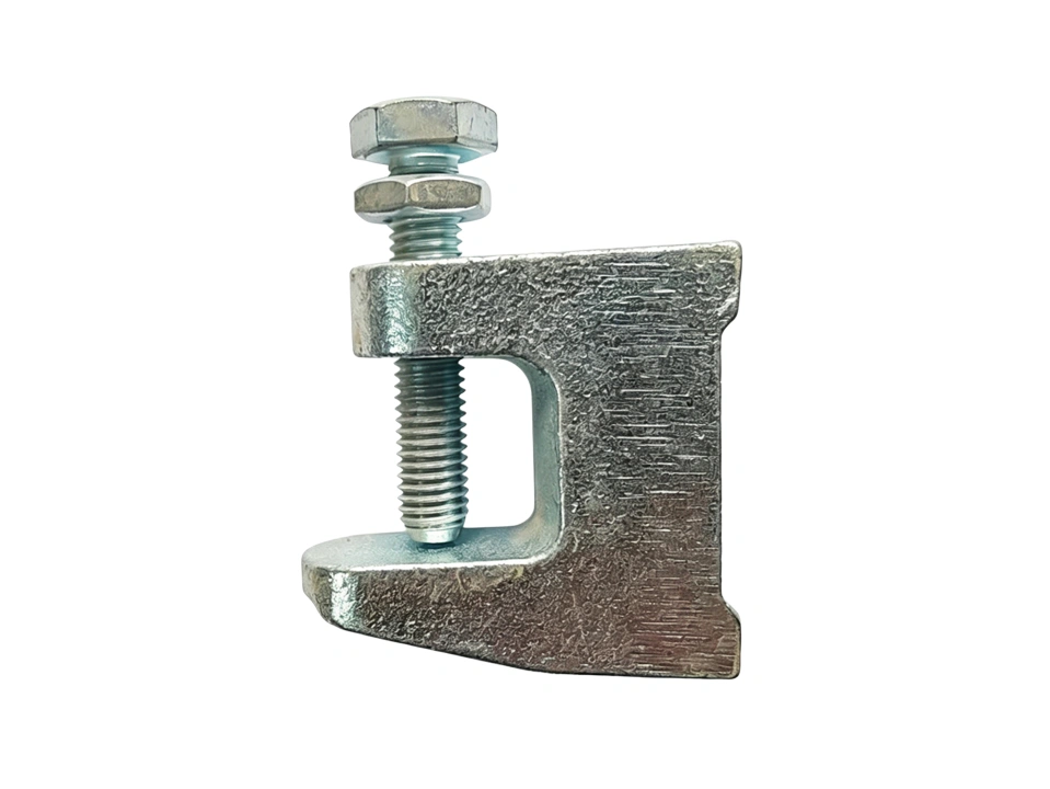 Malleable iron beam clamp for MEP suspension