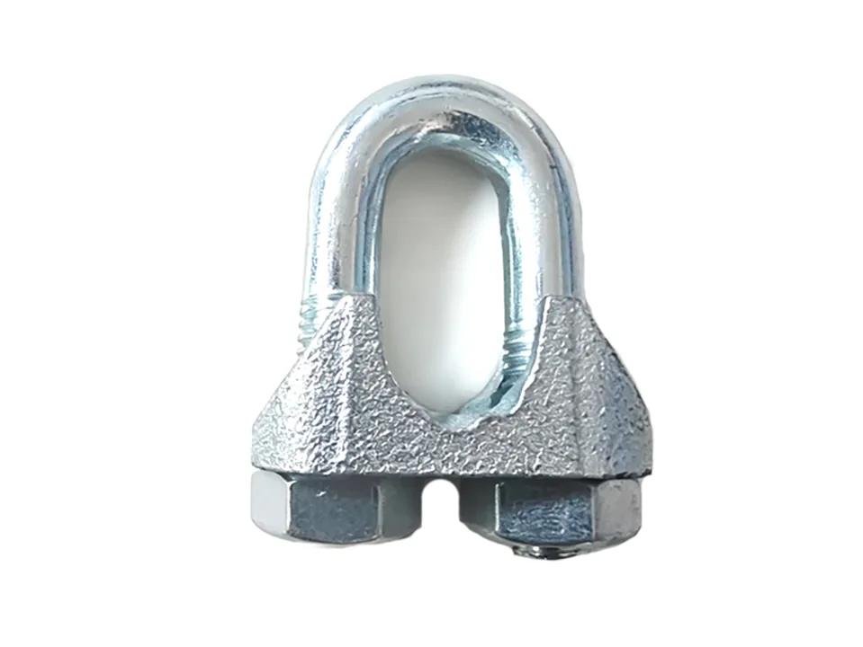 Galvanized wire rope clip shown as a product photo for sourcing