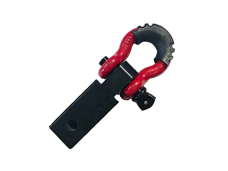 Shackle hitch receiver 2 inch with red bow shackle